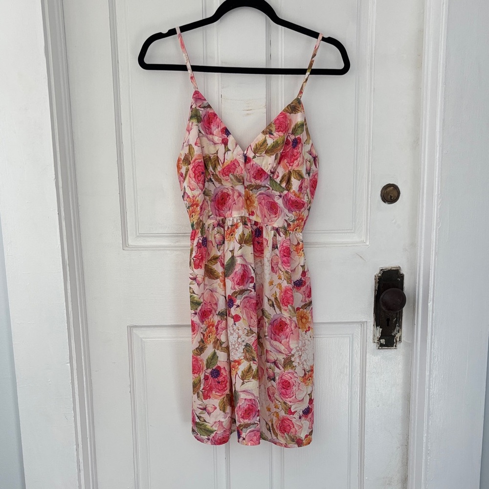 Floral Spaghetti Strap Dress